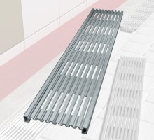 친환경 알루미늄 압출성형 + 프레스가공아노다이징(후가공) - 부식방지논슬립BF낙엽 등 이물질 유입 방지데크형&nbsp;